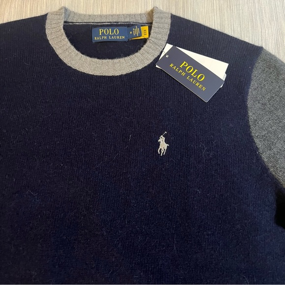 Polo Ralph Lauren Wool Alpaca Color-block Knit Crewneck Sweater😳🔥🔥 - Picture 4 of 15